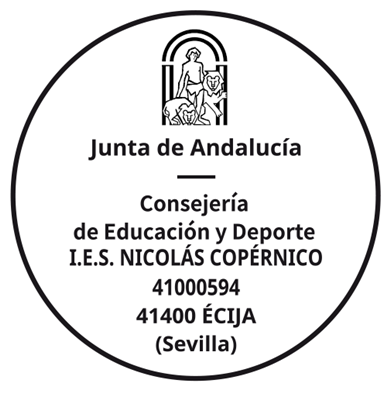 Sello automático Redondo Junta Andalucía