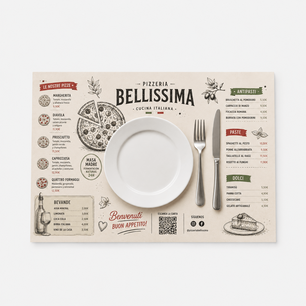 Material impreso personalizado para hostelería y restauración