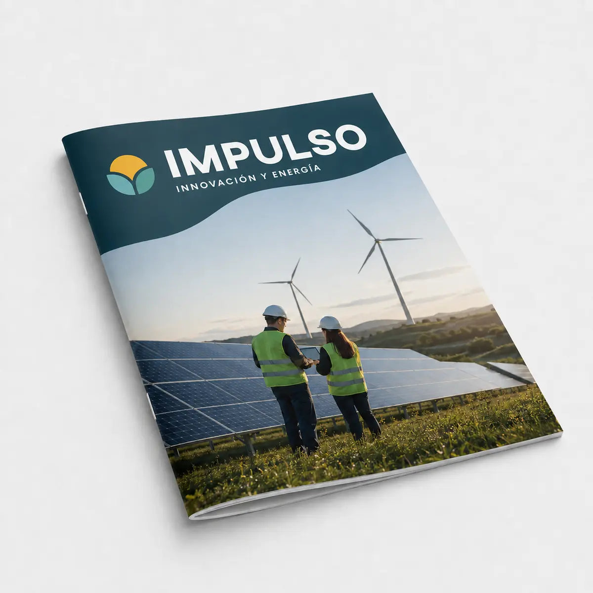 Revista corporativa personalizada sobre energía renovable