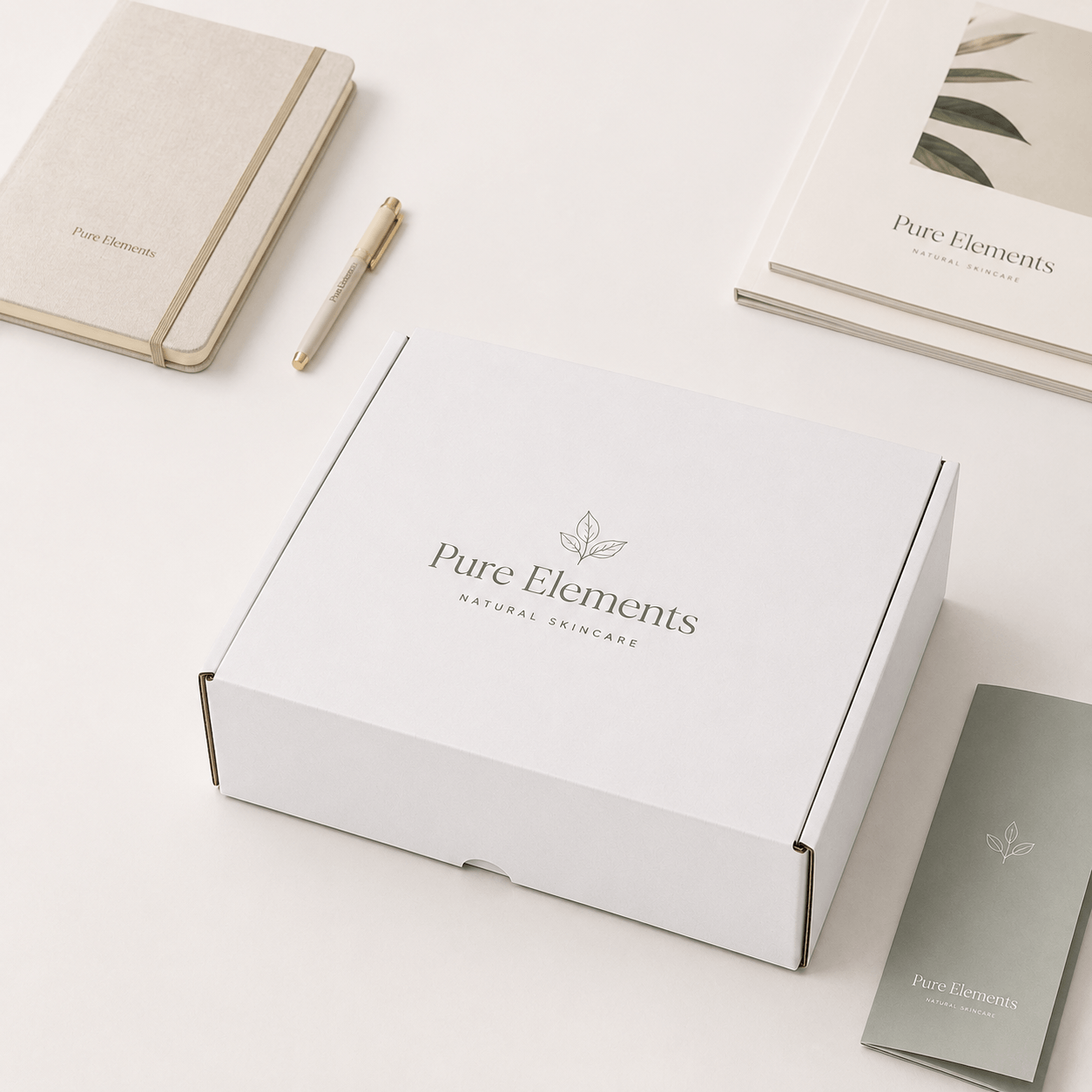Caja ecommerce mediana personalizada para ropa, papelería y kits promocionales