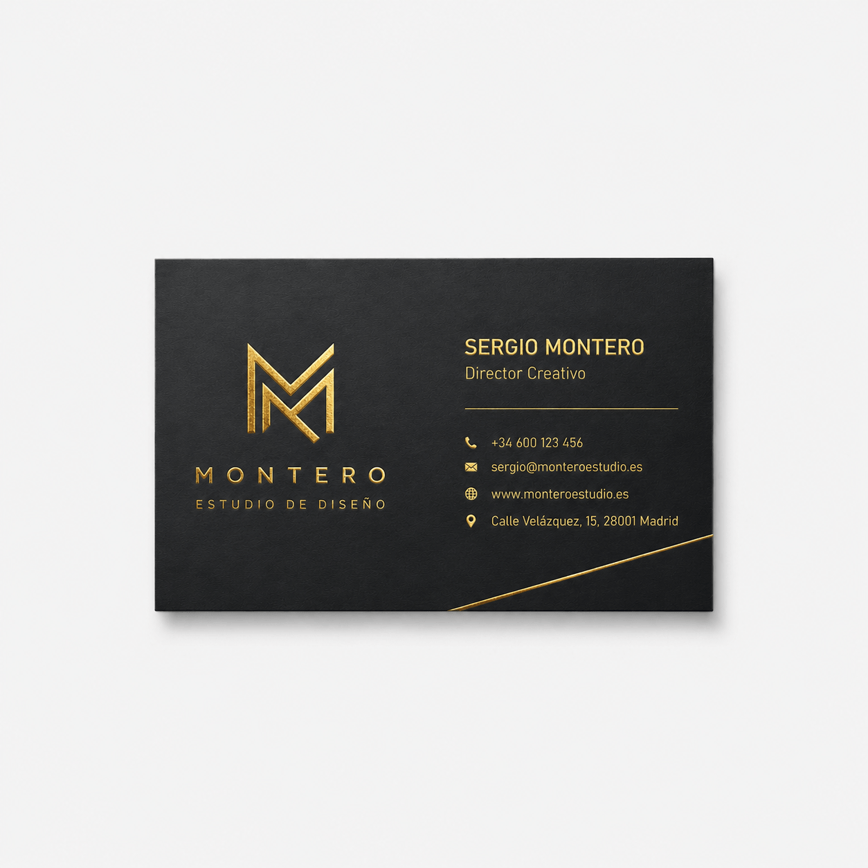 Tarjetas de visita con stamping personalizadas para empresas y negocios