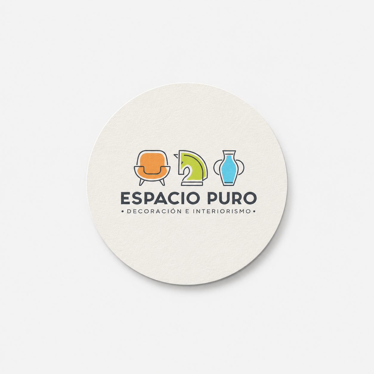 Tarjetas redondas personalizadas de diferentes tamaños para empresas
