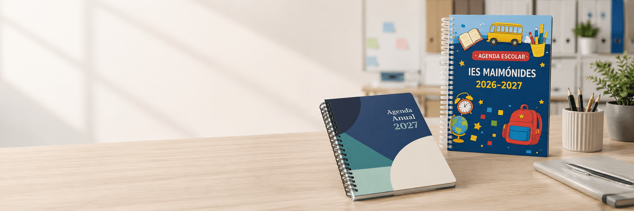 Descubre nuestras agendas personalizadas para colegios y empresas