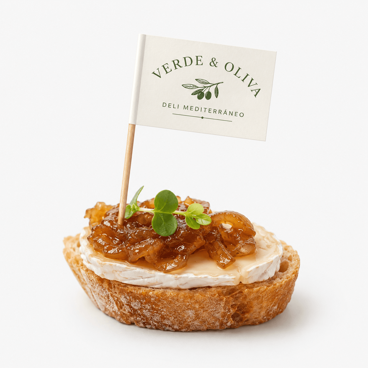 Banderillas publicitarias personalizadas con logotipo para promociones gastronómicas y degustaciones