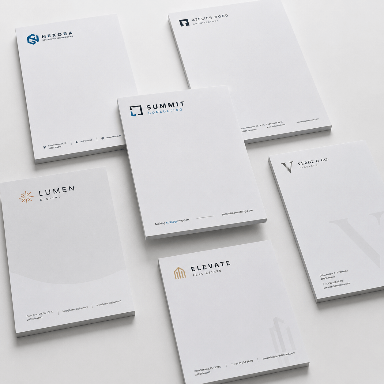 Bloc encolados personalizados para empresas