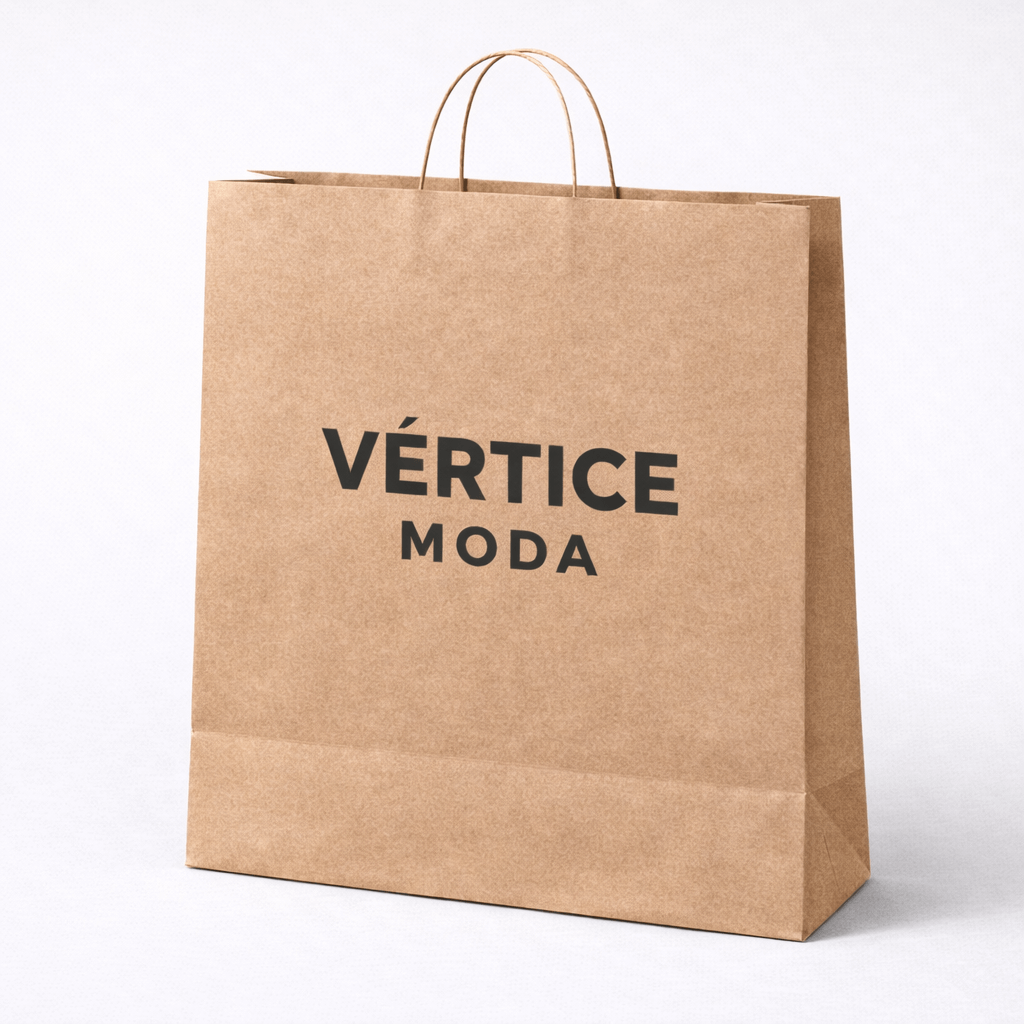 Bolsa de papel 44x46x15 personalizada con asas rizadas color kraft marrón 
