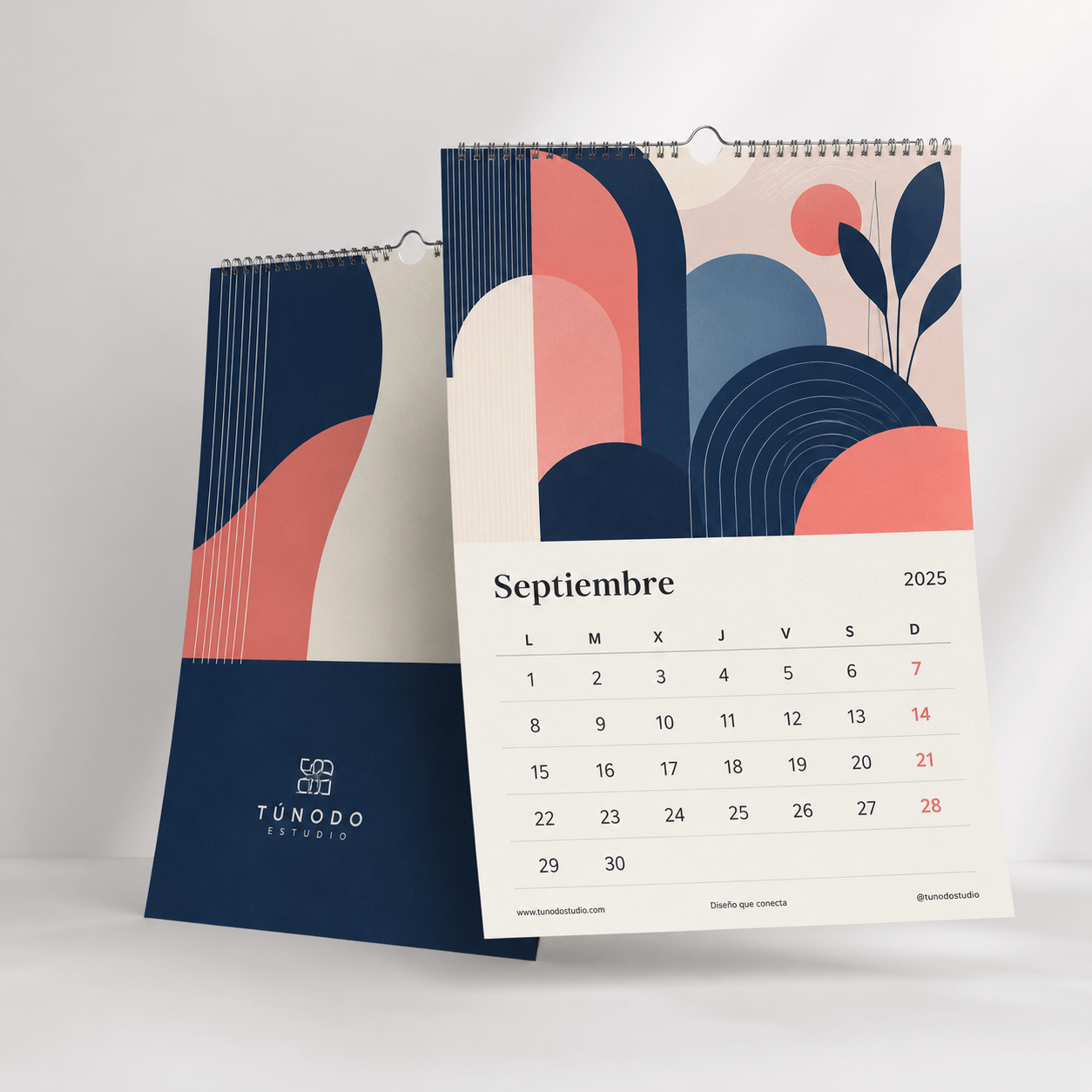 Calendario de pared con colgador y wireo
