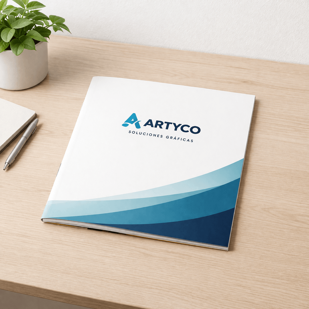carpetas corporativas simples tamaño A4 impresas