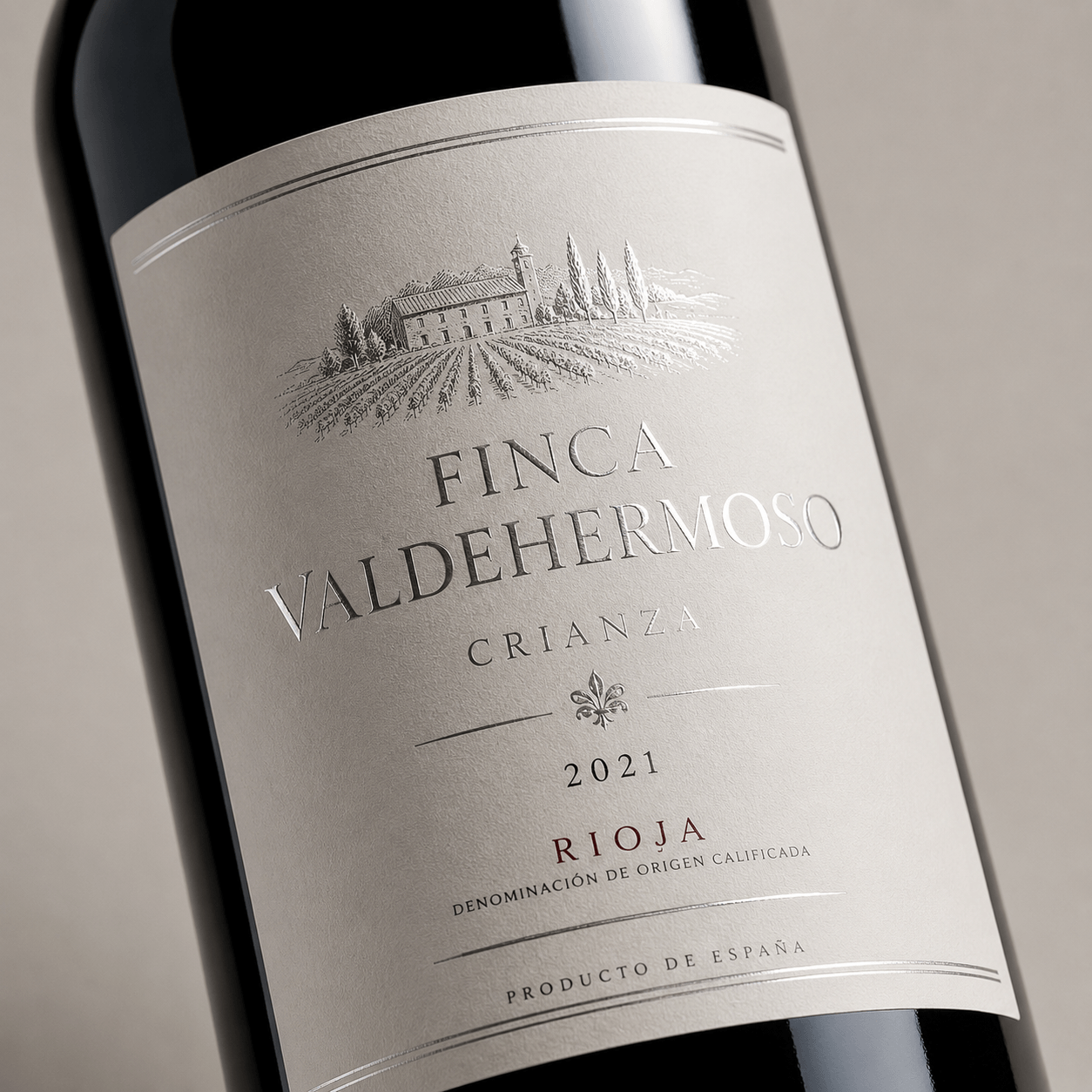 Adhesivos premium para botellas de vino tirada pequeña