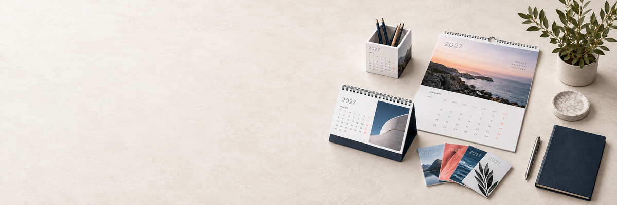 Calendarios personalizados 2027 para empresas