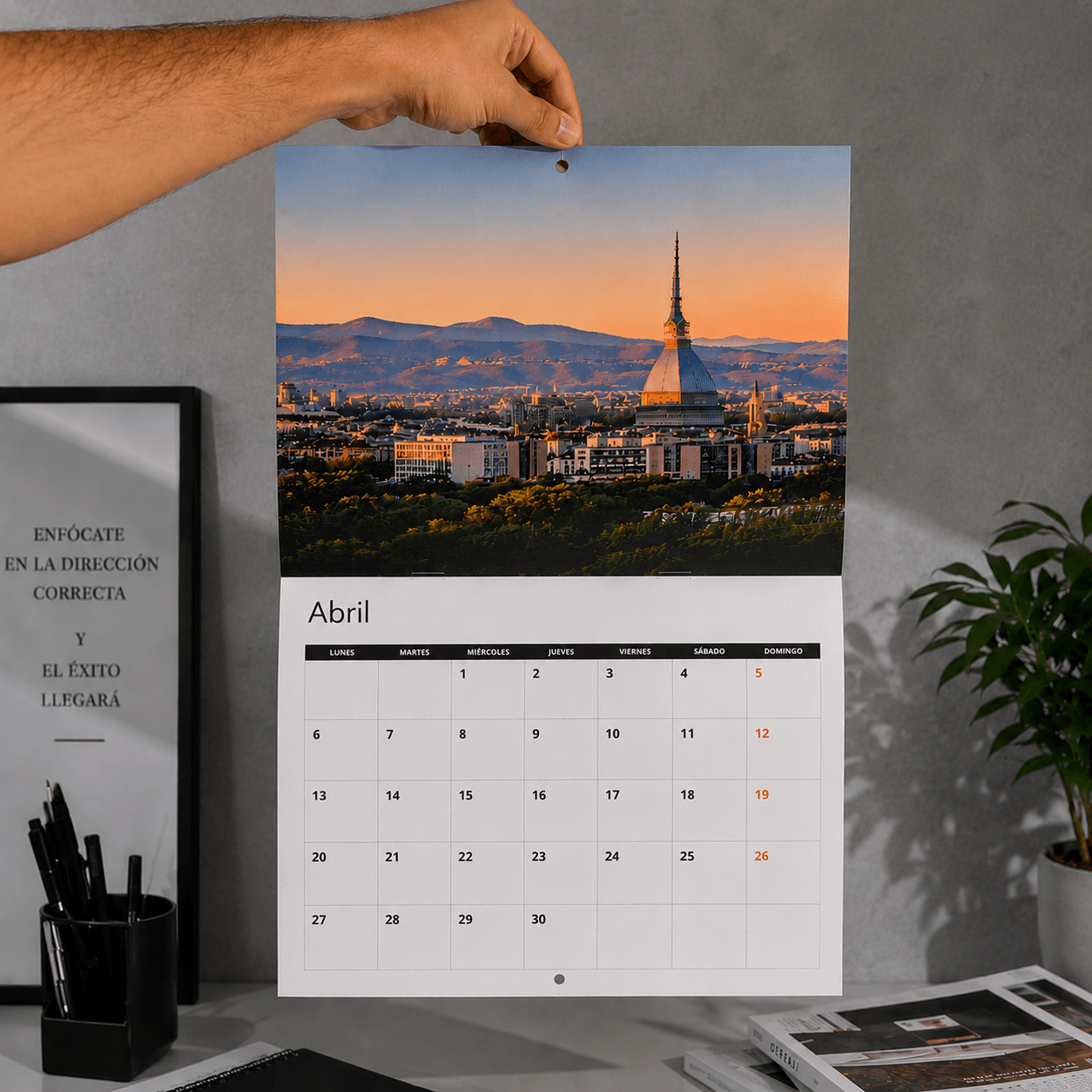 impresión profesional de calendarios grapados