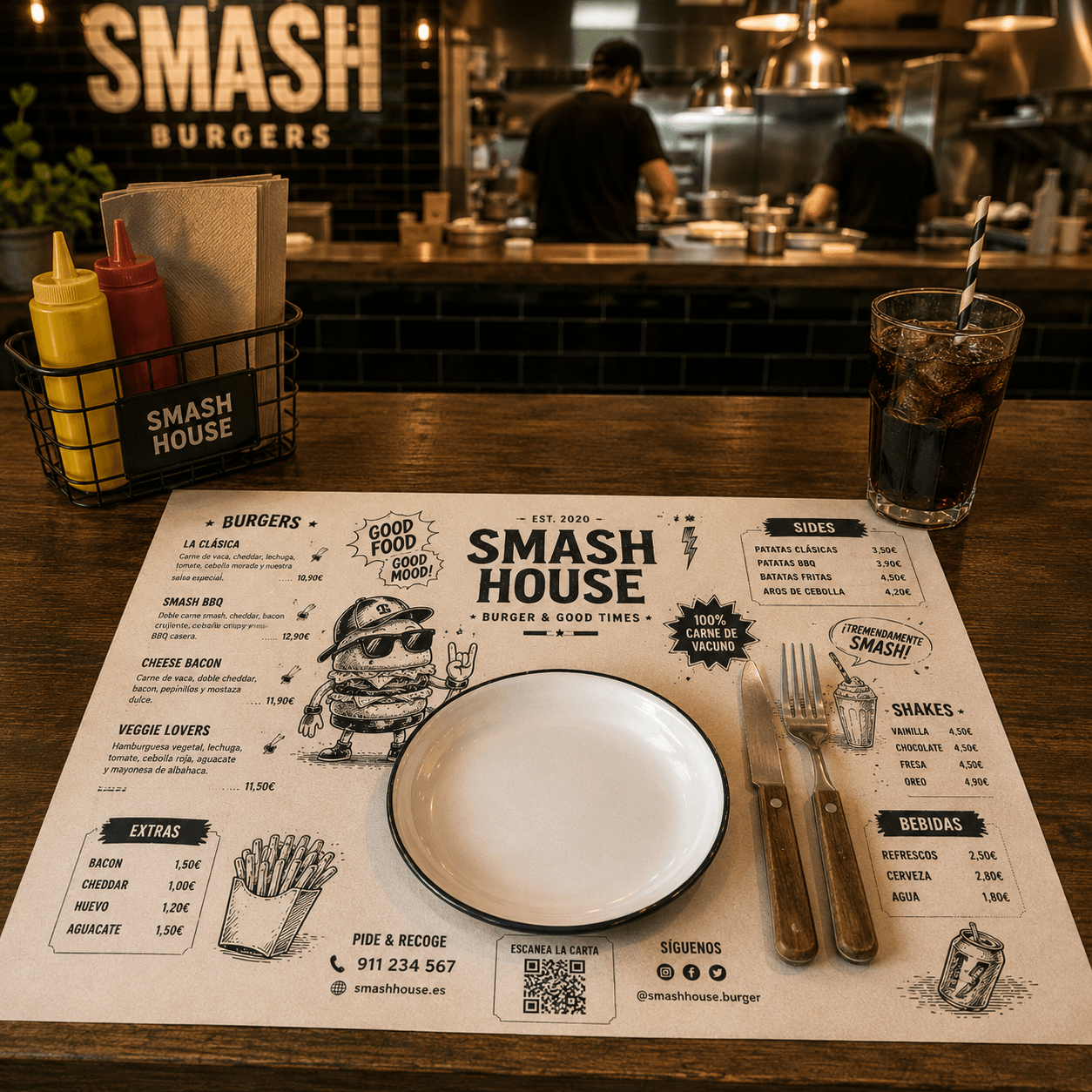 Manteles personalizados para restaurantes, bares y cafeterías