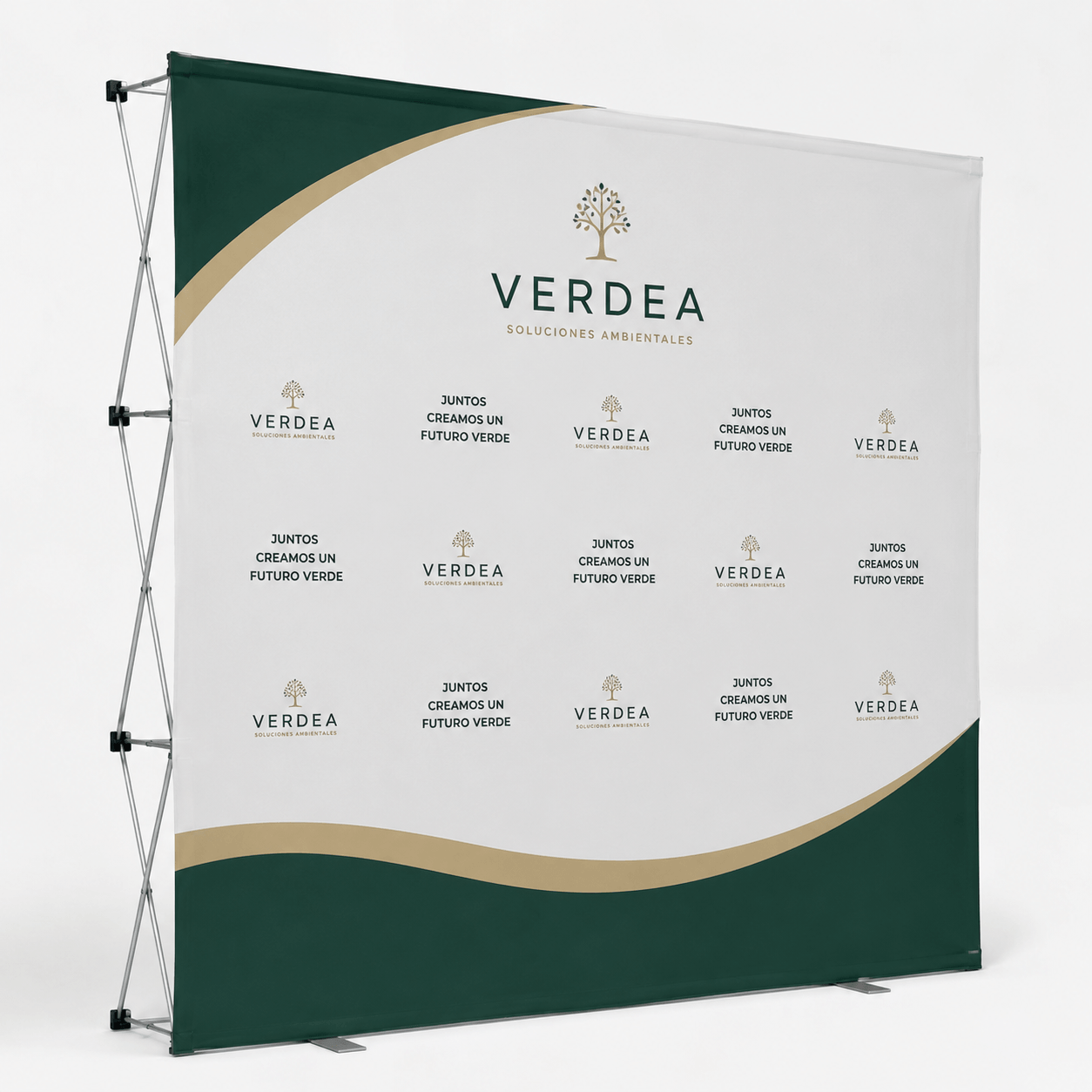 Soporte publicitario ligero para ferias y congresos