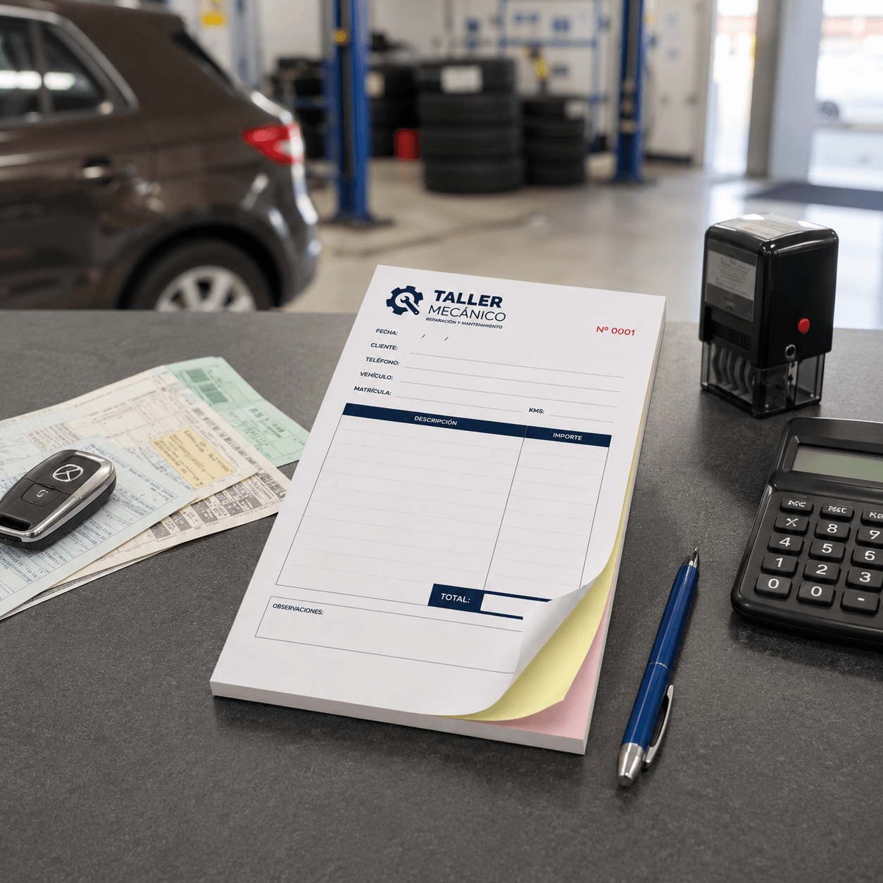 talonarios personalizados para empresas en diferentes formatos en 2 y 3 tantos