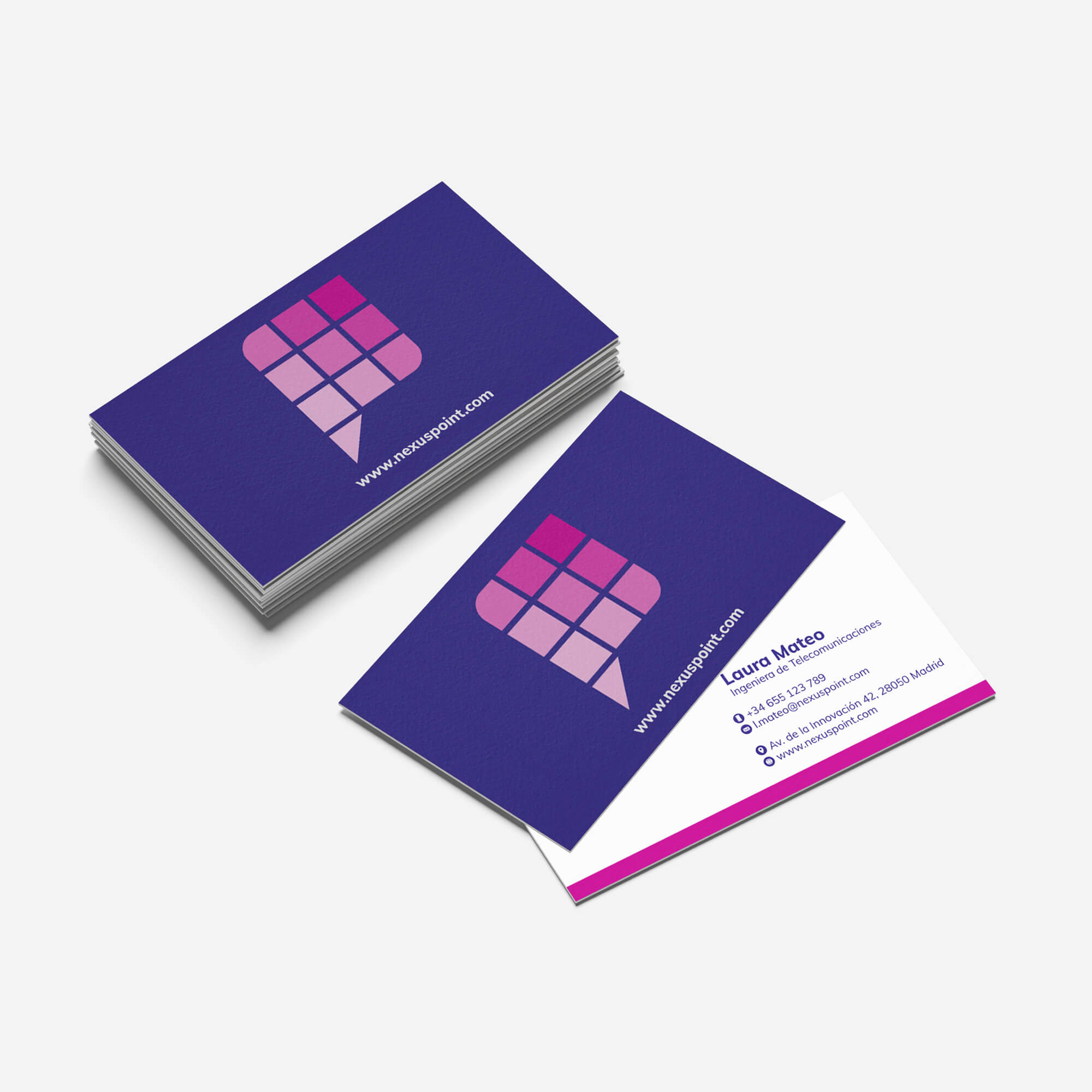 Tarjetas de visita clásicas personalizadas para empresa