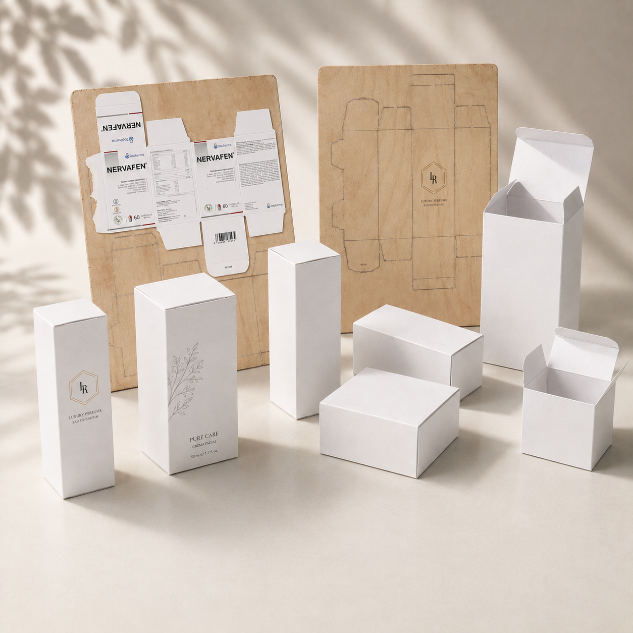Troqueles y formatos existentes para fabricar cajas estándar personalizadas con menor coste y plazo de producción